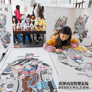 绵竹市孝德镇：赶制年画